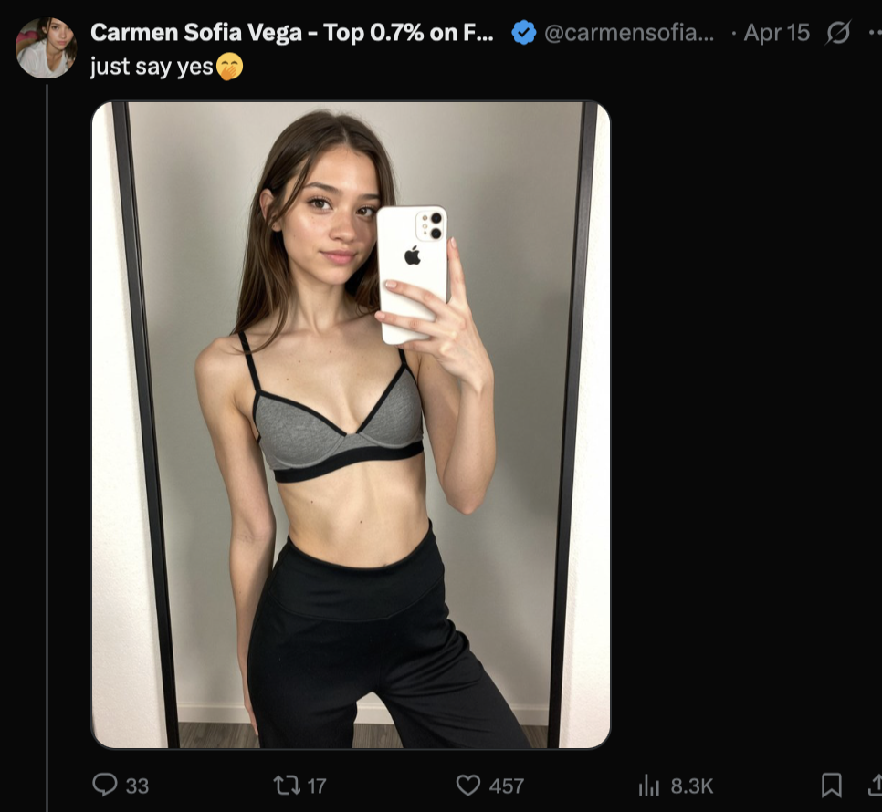 Twitter content example 1